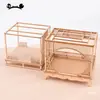Construyendo Adornos de Cabaña 1:25 Modelos de Muebles Chinos para Armar DIY Armario de Madera Cama Mesa Redonda Gabinete