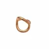Anillo Abierto Geométrico de Metal Transfronterizo Europeo y Americano, Anillo de Dedo Índice de Moda Personalizado Tendencia Versátil, Anillo de Nicho de Lujo Ligero para Mujeres