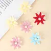 Nuevo Spot Ultrasónico Repujado Simple Blanco Perla Flor de Margarita Accesorios para el Cabello Pasador Accesorios de Resina Joyería