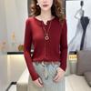 Cárdigan de Punto de Manga Larga con Diseño de Canalé, Versátil para Primavera y Otoño, Top de Punto de Botones Únicos, Chaqueta Pequeña 3009 Capa Base