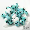 Contas de cerâmica de cogumelos pequenos coloridos, contas de cogumelos de desenho animado, materiais e acessórios para corrente de celular DIY feita à mão