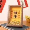 Adornos de Marco de Fotos de la Fortuna de Año Nuevo, Mudanza a una Casa Nueva, Decoración de Mesa de Escritorio, Decoración de Atmósfera para Atraer la Fortuna del Festival de Primavera, Decoración de Sala de Estar