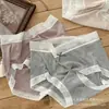 Falda Xiaolan R086 Hilo acanalado en tonos tierra suaves Algodón Grado A Apto para la piel Suave y liso Ropa interior para mujer Alta elasticidad Transpirable