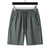 Explosões verão shorts de seda gelada real masculino 80% nylon 20% elastano calça solta respirável esportes ao ar livre