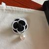 Corea del Sur Nuevo Estilo Chanel Colgante de Perlas Broche Camelia Elegante Elegante Flor Corsage Pin Accesorios Lujo