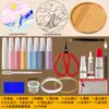 Kit de Ferramentas e Materiais de Esmalte Cloisonné para Fazer um Conjunto Completo de Pinturas Coloridas com Areia DIY para a Aula de Artesanato do Patrimônio Cultural Imaterial da Escola