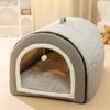 Caseta para Perros Medianos y Grandes en Otoño e Invierno, Cálida Caseta a Cuadros para Perros Grandes y Gatos, Caseta tipo Casa con Cajón, Cama para Perros, Caseta para Mascotas Golden Retriever