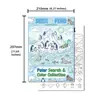 Póster para colorear de compra directa transfronteriza: Animales polares encuentran y descubren libro para colorear, libro de dibujo para niños, colorear divertido e iluminación