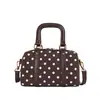Bolso Boston de Lunares Nuevo 2026 para Mujer, Bolso de Mano Lindo Versátil Moda Estilo Coreano, Bolso de Hombro, Bolso Cruzado