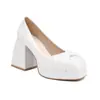 Zapatos de moda europeos y americanos para mujer, de charol con punta cuadrada, tipo botín, tacón alto, tacones 33-45, zapatos de comercio exterior