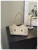 Bolsa de Ombro Tecida de Gatinho Fofo para Mulheres, Estilo de Férias, Nova Bolsa Tote Casual Versátil para Armazenamento Diário de Verão