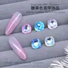 Acessórios de Arte de Unhas de Cristal de Verão Doces Coloridos Quadrados Diamante de Gelo Transparente Super Brilhantes Decorações de Celebridade da Internet para Unhas