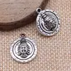 17X20Mm 3.1g Accesorios para Joyería de Plata Antigua Aleación DIY Popular Europeo y Americano Redondo Colgante de Dios Indio