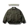 Northern Limit Roupa Masculina Marca Americana Moderna 2025 Inverno Novo Estilo Gola de Pelo Removível Roupas de Algodão Roupa de Trabalho Masculina Roupas de Algodão Jaquetas Grossas de Algodão