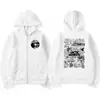 Sudadera con cremallera y estampado gráfico Vintage Arctic Monkeys Chaqueta de Otoño/Invierno Sudadera Sudadera Retro Rock Hip-Hop