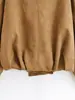 Chaqueta corta de forro polar grueso para mujer, con solapa grande, frente abierto, corte holgado, hombros caídos y un estilo relajado y artístico, adecuada para comercio electrónico transfronterizo