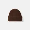 Gorro 10% Cachemir, 90% Mezcla de Lana, Estilo Coreano Otoño e Invierno Doble Capa Tejido Resistente al Viento de Alta Gama Cálido Gorro para Adultos para Mujer