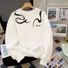 Sudadera de Cuello Redondo Tops para Hombre 2025 Otoño e Invierno Nuevo Estilo Juvenil Estilo Hong Kong Velour Pesado Engrosado Chaqueta Retro para Mujer