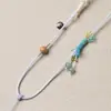 Lanyard de 2 mm 8 hebras tejido a mano joyería tejida cadena de clavícula ajustable de jade cuerda para colgar en el cuello venta al por mayor