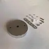 Acessórios de iluminação DIY: retangular, em formato retangular, base de prato de teto redonda, base de lustre, suporte de lâmpada com ventosa