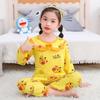 Atacado de fábrica pijamas de manga comprida para meninas primavera e outono gola boneca Princesa roupas infantis conjunto de roupas de casa de desenhos animados para meninas