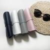 Bolsa Macia para Óculos com Fivela Atacado Óculos de Sol Óculos Planos Estojo Universal para Óculos Conjunto Embalagem de Couro Feminina