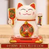 Gato da sorte cerâmico solar para carro loja presentes podem acenar presentes de reunião anual com pequenos ornamentos de carro
