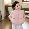 Colete Acolchoado Espesso Estilo Coreano para Meninas Inverno 2026 Colete de Bebê Versão Coreana Gilet Quente Colete Top Tendência