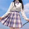 Falda de Uniforme Jk Genuino Juego Completo Falda Nueva a Cuadros Estudiante Estilo Japonés Uniforme Escolar Primavera, Verano, Otoño e Invierno Falda de Estudiante de Secundaria