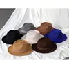 Top de corbata de moño Sombrero de copa Sombrero de amor Sombrero de fieltro Borde pequeño ondulado Sombrero de copa para hombre Sombrero de jazz vintage