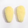 Orelhas de Coelho Dupla Face de Poliéster Materiais DIY para Fazer Leques de Mão, Acessórios Artesanais, Suprimentos DIY de Orelhas de Coelho Decorativas