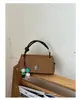 Bolso de Mano Estilo Suave Nuevo Verano 2026 con Patrón de Lichi, Bolso de Mano de Diseño Único, Bolso Cuadrado Pequeño de Moda para Viajes Diarios