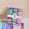 Gomas de Pelo de Colores para Niñas, Bandas Elásticas con Hilo Que No Dañan el Cabello, Gomas de Pelo de Alta Elasticidad del Tamaño de un Pulgar, Cuerdas para el Cabello de Niñas, Accesorios para el Cabello