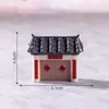Paisagem em Miniatura Novos Versos de Ano Novo Barraca de Castanhas Ornaments em Miniatura de Simulação Cena de Ano Novo para Casa de Bonecas Acessórios de Decoração DIY