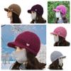 Sombrero para personas de mediana edad y ancianos para mujer, sombrero de lana grueso de invierno para madre, abuela, anciana, para andar en bicicleta en otoño e invierno para mantener el calor