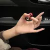 Juguete de Calabaza de Piel Roja para Girar con los Dedos, Calabaza para Aliviar el Estrés, Juguete para Jugar con la Punta de los Dedos, Pequeño Adorno Artesanal para Girar con la Mano