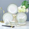 Conjunto de pratos Light Luxury Simple Fashion Lanwei 22 Head Conjunto de talheres Household Jingdezhen Ceramic Gift Atacado