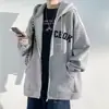Jaqueta da moda estilo americano para homens, primavera, outono, inverno 2026 novo modelo, moletom com zíper e capuz esportivo, jaqueta com forro de fleece e espessada