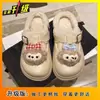 Lindas Pantuflas de Dibujos Animados Cómodas de Dedos Separados para Mujer para Usar Afuera Otoño e Invierno 2025 Nueva Moda Antideslizantes Cálidas de Dedos Separados