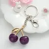 Chaveiro de Cereja Pingente de Bolsa Decoração de Mochila Estilo Tendência da Internet Japonesa e Coreana Pingente de Fruta Cereja da Moda