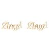 Aretes Ins Nicho Set Combinación de Letras Inglesas para Mujer Diseño Nuevo Retro Aretes de Ángel al Mayoreo