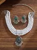 Venta Caliente Transfronteriza Estilo Étnico Retro Europeo y Americano Collar de Perlas Ovaladas Multicapa Pendientes Cabeza Bohemia Transfronteriza