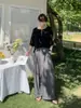 Calça Plissada Retro Americana Masculina Verão 2025 Estilo de Rua Neutro Relaxada Solta Casual de Perna Larga