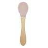 Cuchara de arroz para vajilla, cuchara de alimentación saludable para bebés, cuchara de silicona con cabezal suave y borde suave para proteger los dientes.
