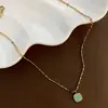 Collar de Joyería de Gota de Agua para Mujer Cadena para Clavícula de Acero de Titanio Simple Ins Diseño de Nicho Geométrico Moderno Modelo Nuevo 2026