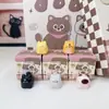 Caja Sorpresa Mini Familia Sanrio Figuras Pintadas a Mano Adornos Lindos Dibujo Animado Juguete de Moda Regalo para Estudiantes Pequeño Adorno de Escritorio