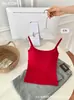 Top Camisola Minimalista con Tirantes Finos y Cuello en U Color Dopamina para Mujer con Busto Acolchado Adelgazante Capa Base Interna o Externa