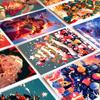 50 Cartões Temáticos de Natal Transfronteiriços para Decorar Paredes, Cartões de Cumprimentos, Cartões Postais e Cartões de Mensagens