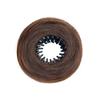 Peluca de Cabeza de Bola de Bigotes de Dragón Anillo para Mujer Cabello Humano Simulado Accesorios para el Cabello Volumen de Cabello Esponjoso Estilo Dorado Moño para el Cabello Cabeza de Capullo de Flor