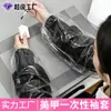 Luvas Descartáveis para Manicure, à Prova de Poeira, Óleo e Manchas, para Tarefas Domésticas, Azul e Branco, Pacote com 100 Unidades de Luvas Plásticas Atacado